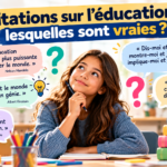 Couverture illustrant des citations célèbres sur l’éducation, attribuées à Nelson Mandela, Albert Einstein, Philippe Meirieu et Confucius, avec une invitation à vérifier leur authenticité.